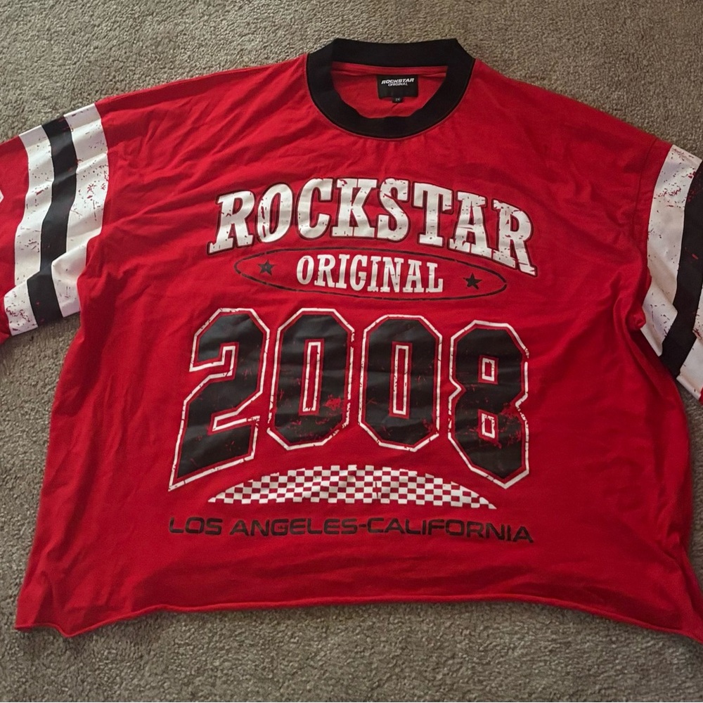 Mens Red Graphic T-Shirt